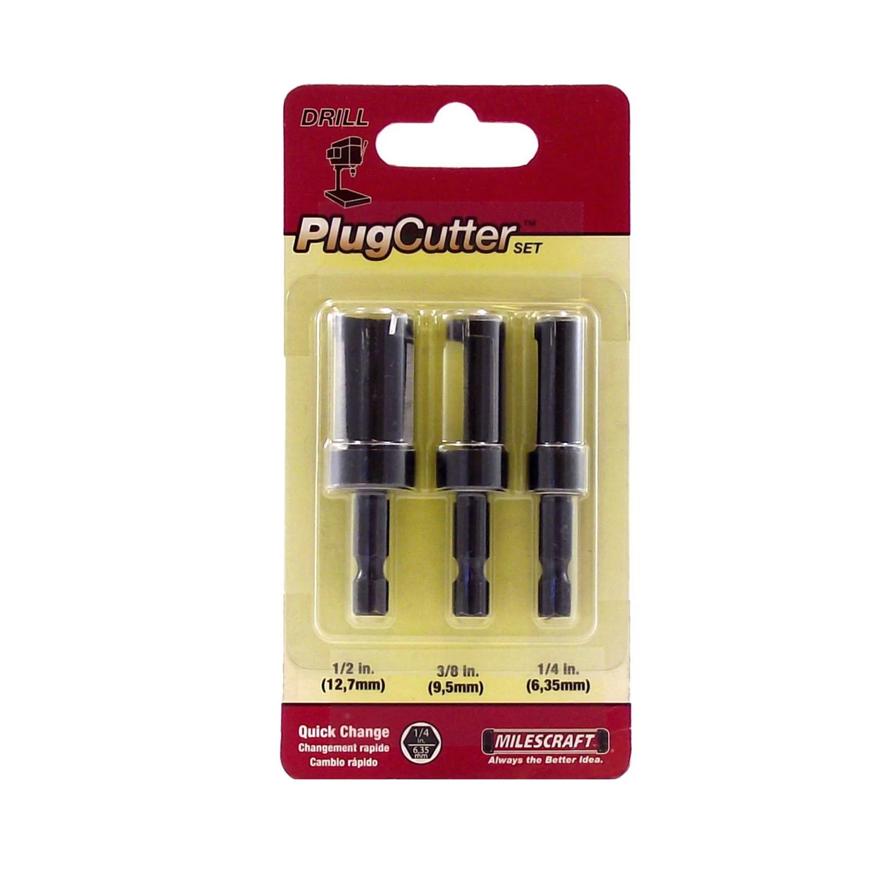 Milescraft Plug Cutters - 3 Piece Set 4 Milescraft Plug Cutters - 3 Piece Set - Image 2