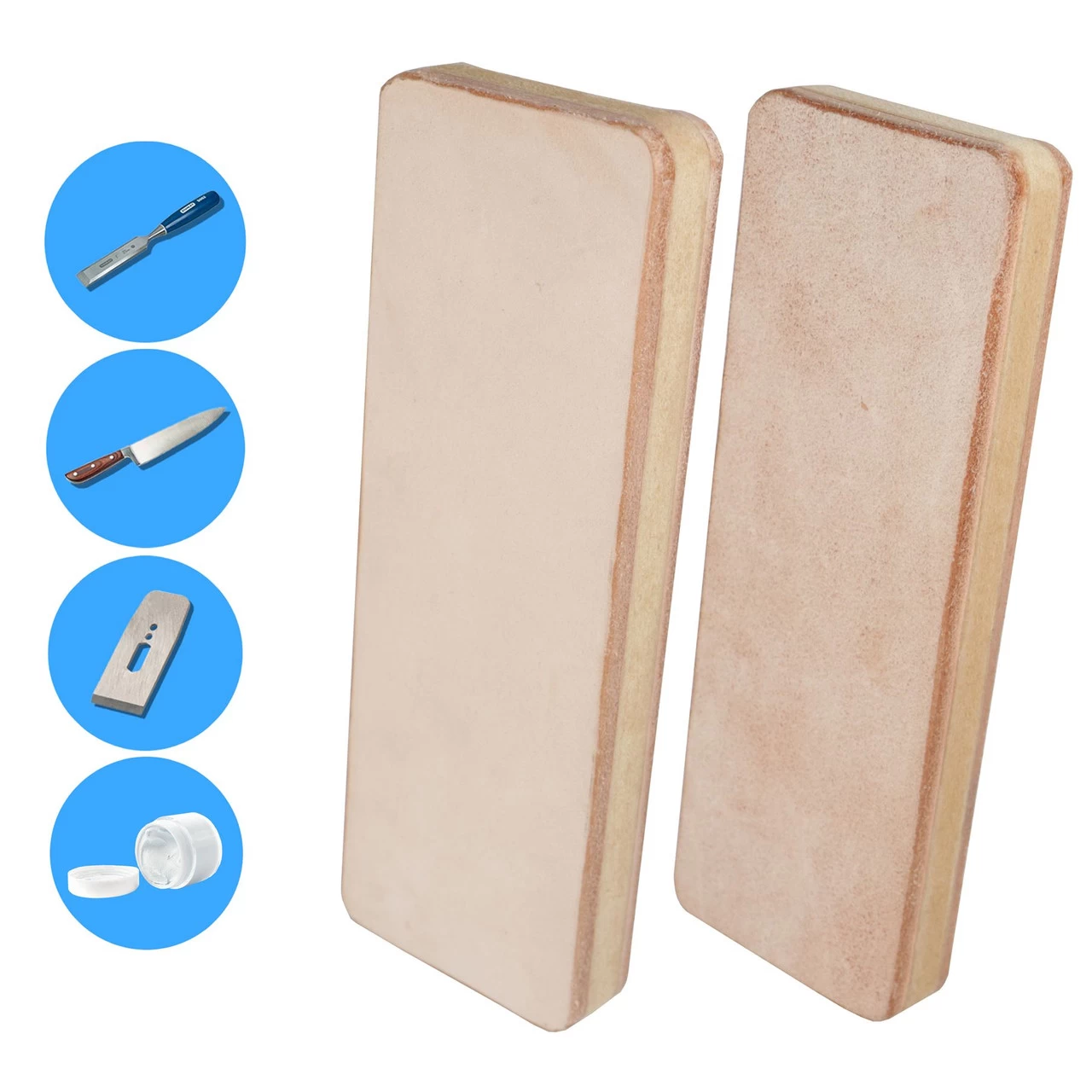 Titman Edge Double-Sided Leather Strop Block 4 Titman Edge Double-Sided Leather Strop Block - Image 2