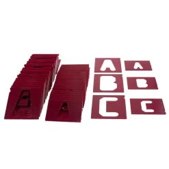 Milescraft Vertical Letter Template Set 1-1/2" & 2-1/2"